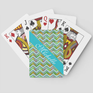 Stained Glass ZigZag Playing Cards