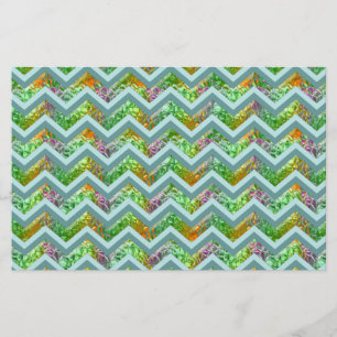 Stained Glass ZigZag Stationery