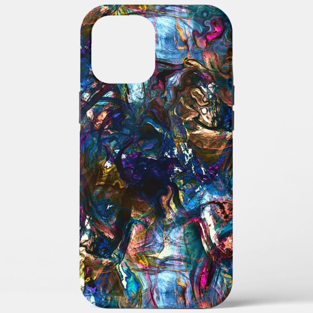 Stained 'heavy paints' overlapping in mix colourfu Case-Mate iPhone case (Back)