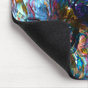 Stained 'heavy paints' overlapping in mix colourfu mouse mat