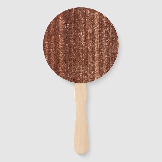 Stained Wood Hand Fan (Front)