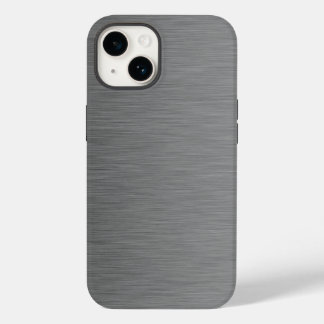 Stainless Brushed Metal Look Case-Mate iPhone 14 Case