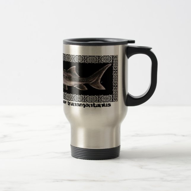 Stainless Coffee Mug - White Sturgeon (Right)