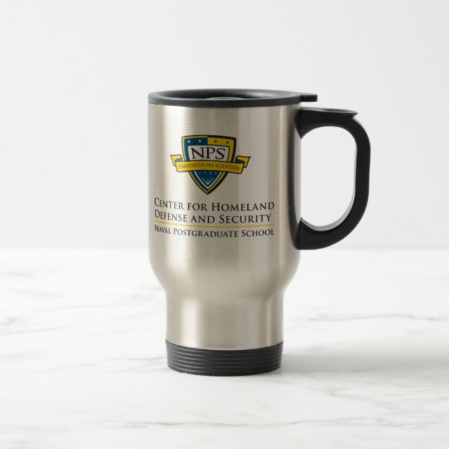Stainless Steel 15 oz Travel/Commuter Mug (Right)