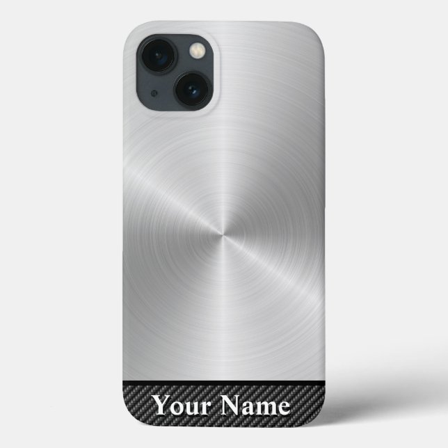 Stainless Steel 1 Options Case-Mate iPhone Case (Back)