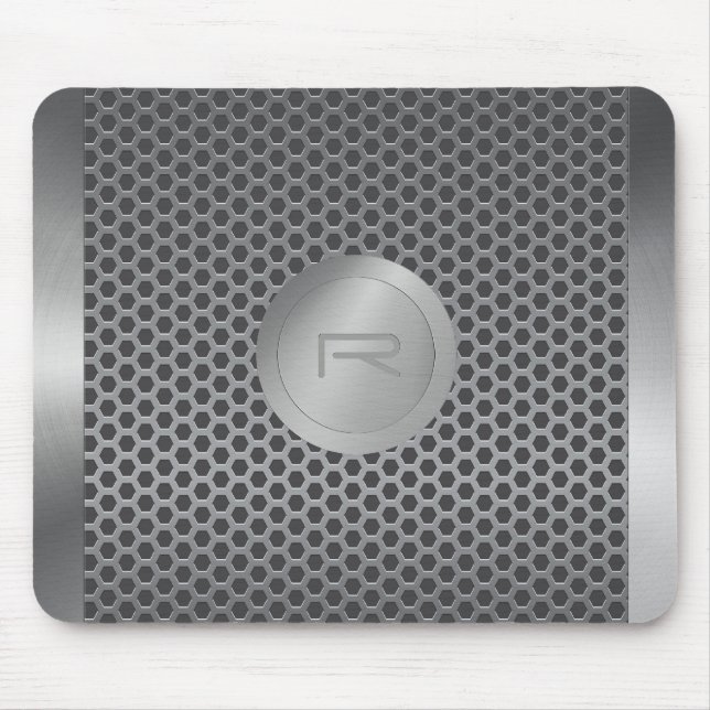 Stainless Steel and Metal Pattern MousePad (Front)