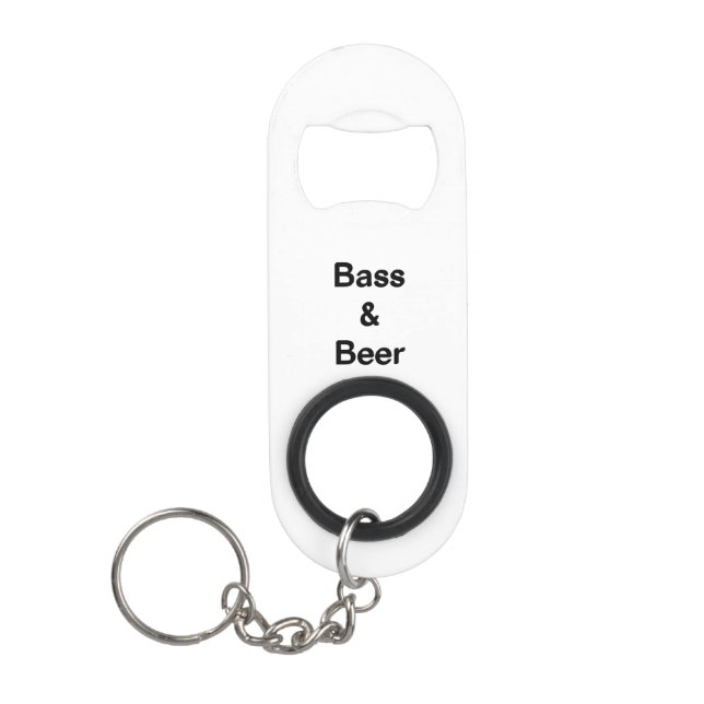 Stainless Steel Bottle Opener Fishing Bass  (Front)