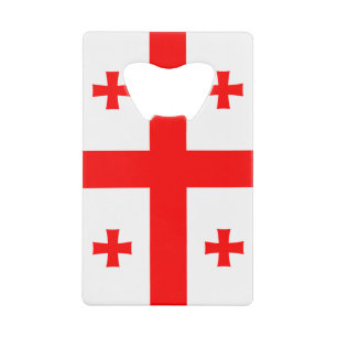 Stainless Steel Bottle Opener flag of Georgia
