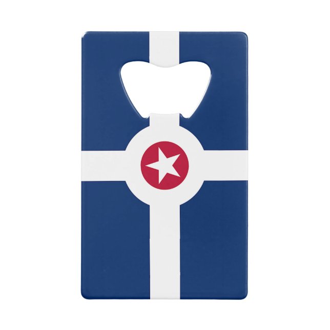 Stainless Steel Bottle Opener flag of Indianapolis (Front)