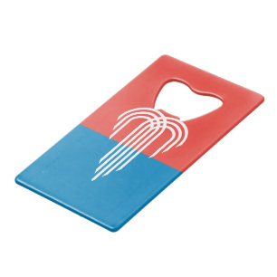 Stainless Steel Bottle Opener flag of Kansas City