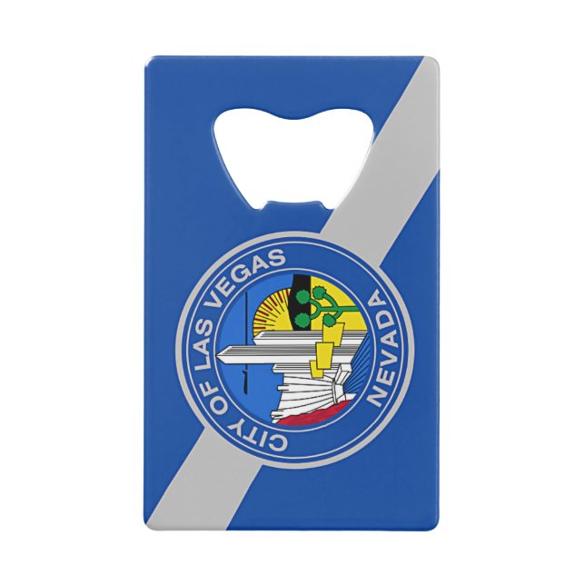 Stainless Steel Bottle Opener flag of Las Vegas (Front)