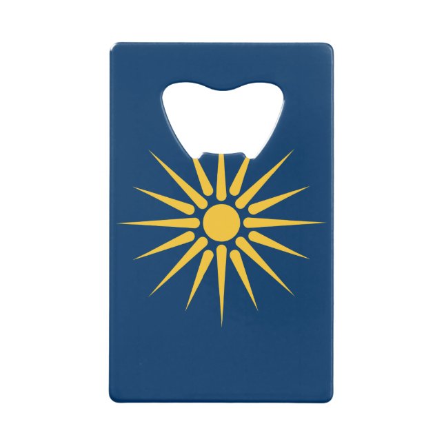 Stainless Steel Bottle Opener flag of Macedonia (Front)