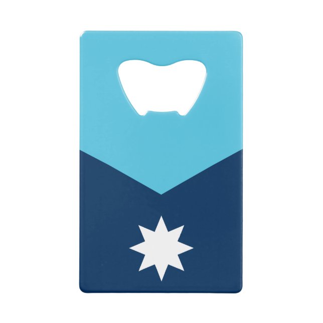 Stainless Steel Bottle Opener flag of Minnesota (Front)