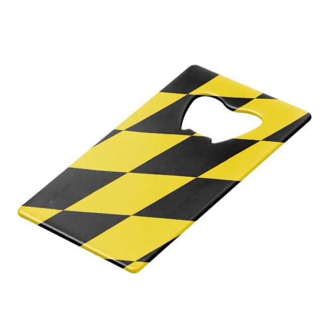 Stainless Steel Bottle Opener flag of Munich (Front Angled)