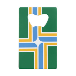 Stainless Steel Bottle Opener flag of Portland