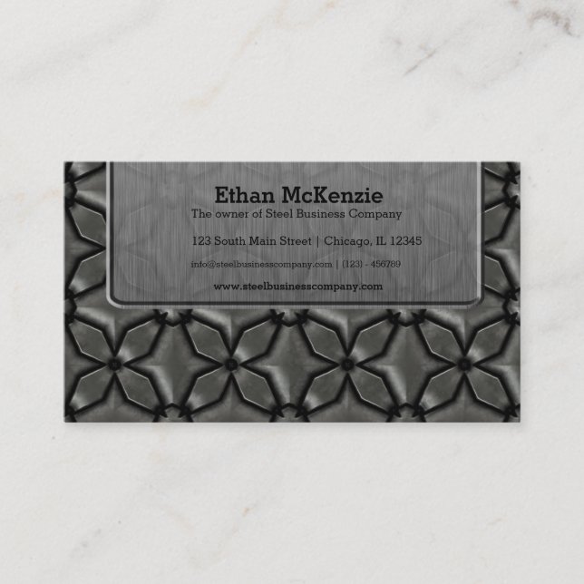 Stainless Steel Business Card (Front)
