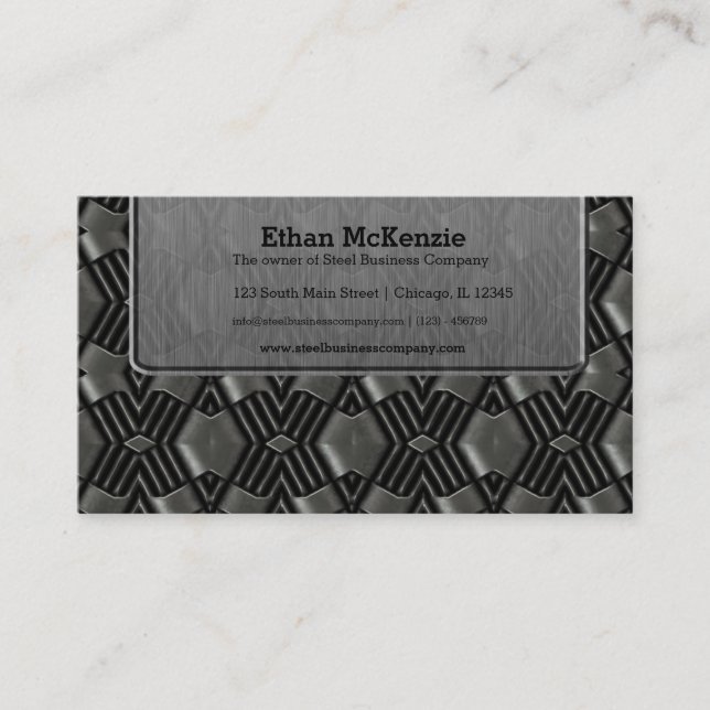 Stainless Steel Business Card (Front)