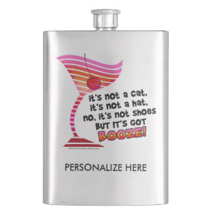 Stainless Steel COCKTAIL FLASK, BUT IT'S GOT BOOZE Hip Flask