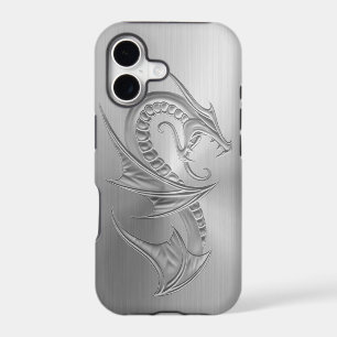 Stainless Steel Effect Dragon Graphic