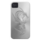Stainless Steel Effect Dragon Graphic