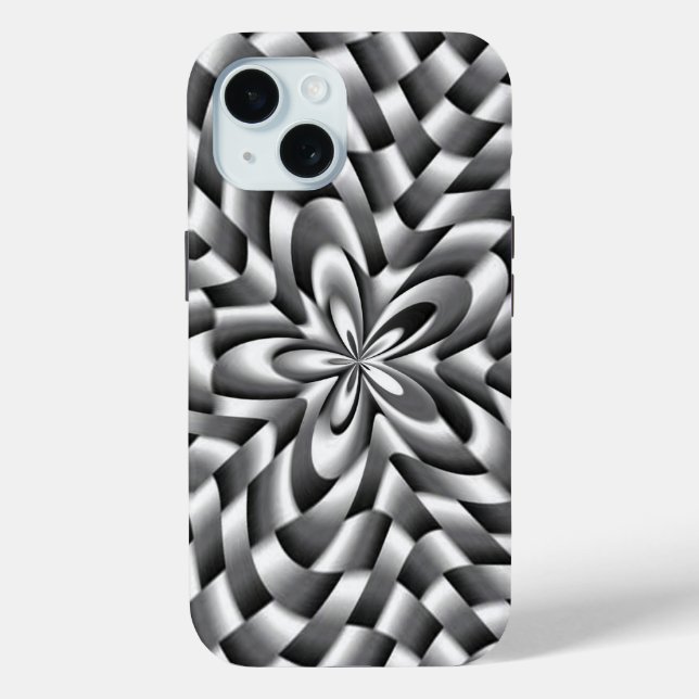 Stainless Steel Flower Weave Case-Mate iPhone Case (Back)