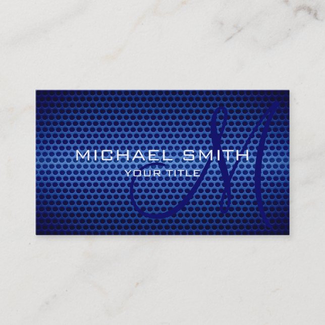 Stainless Steel Hole Metal Business Card (Front)