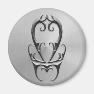 Stainless Steel Libra Symbol Magnet