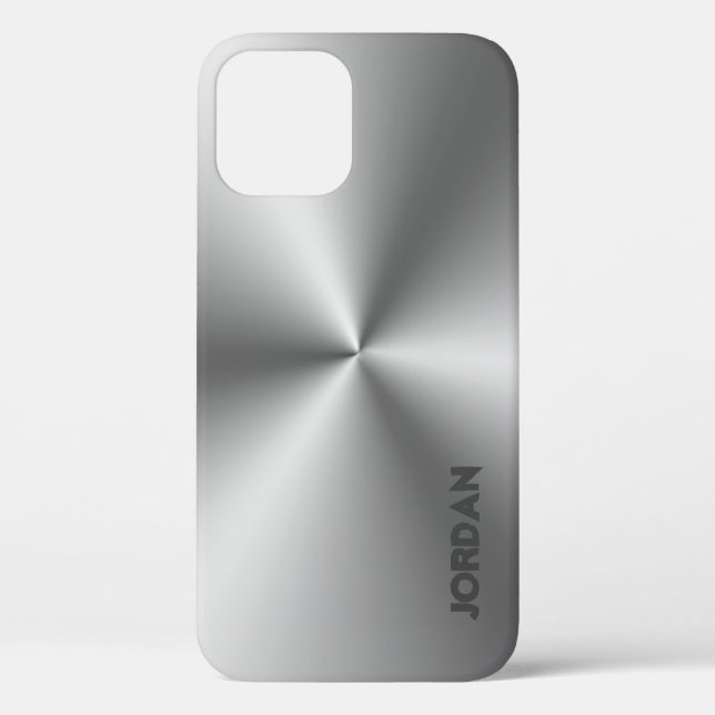 Stainless Steel Look Case-Mate iPhone Case (Back)