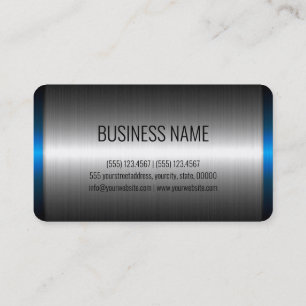 Stainless Steel Metal Look #5 Business Card