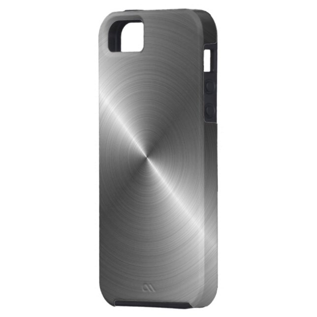 Stainless Steel Metal Look iPhone 5 Case (Back Left)
