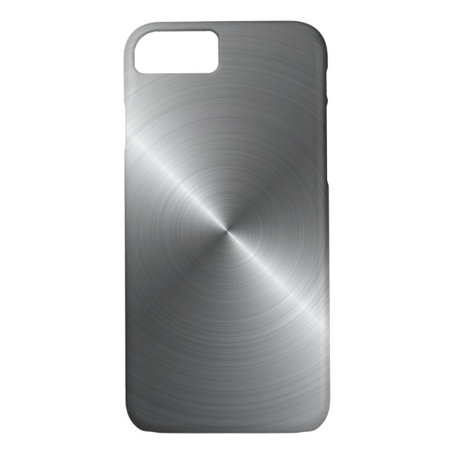 Stainless Steel Metal Look iPhone 7 Case (Back)