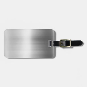 Stainless Steel Metal Look Luggage Tag