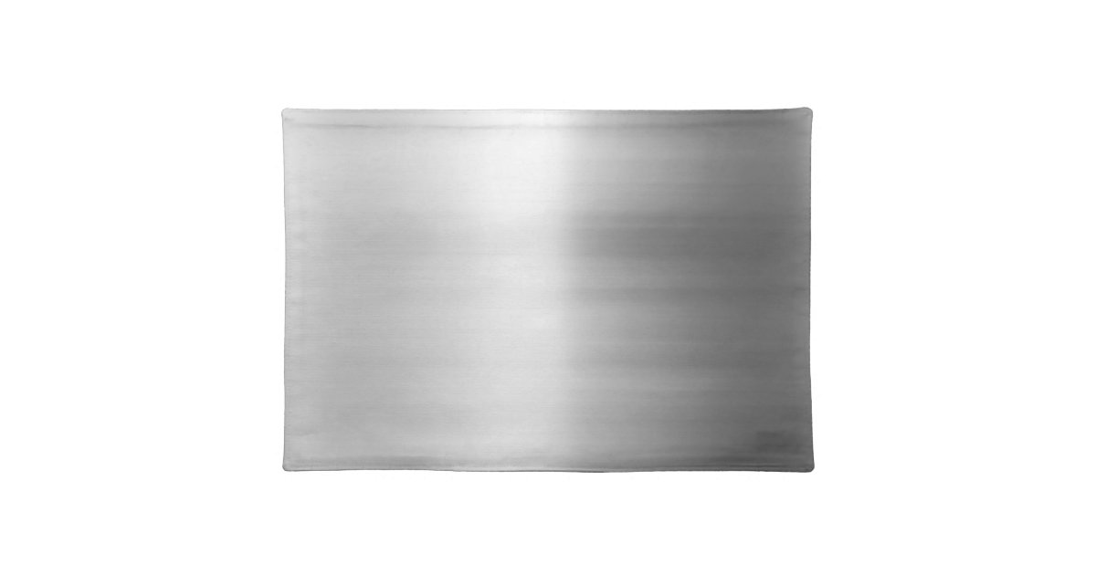 Stainless Steel Metal Look Placemat Zazzle