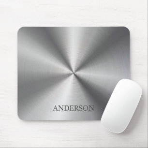 Stainless-Steel Metallic Effects Monogram Mouse Mat