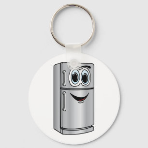 Stainless Steel Refrigerator Cartoon Key Ring