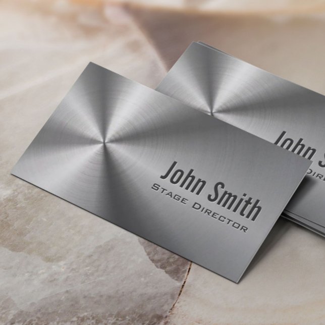 Stainless Steel Stage Director Business Card (Creator Uploaded)