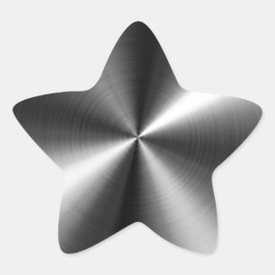 Stainless Steel Star Sticker