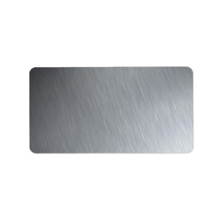 Stainless steel texture with lighting highlights label