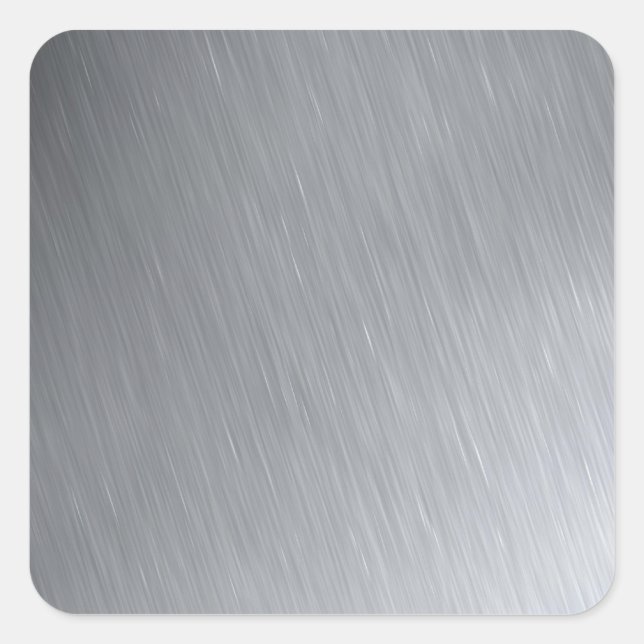 Stainless steel texture with lighting highlights square sticker (Front)