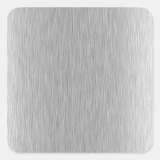 Stainless Steel Textured Square Sticker