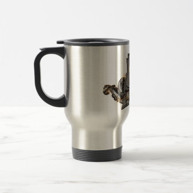 Stainless Steel Travel Mug (15 oz.) (Left)