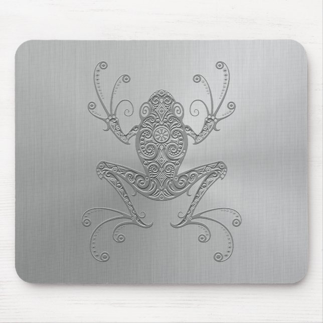 Stainless Steel Tree Frog Mouse Mat (Front)