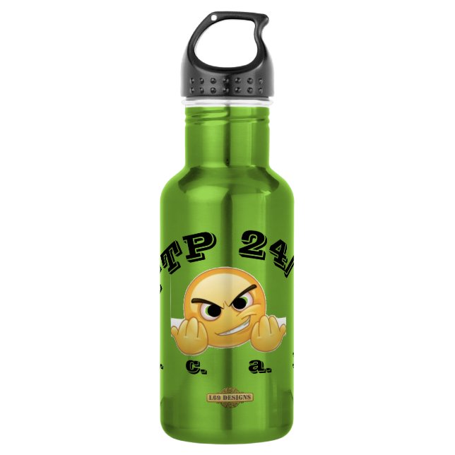  stainless steel water bottle   "FTP 24/7"  (Front)