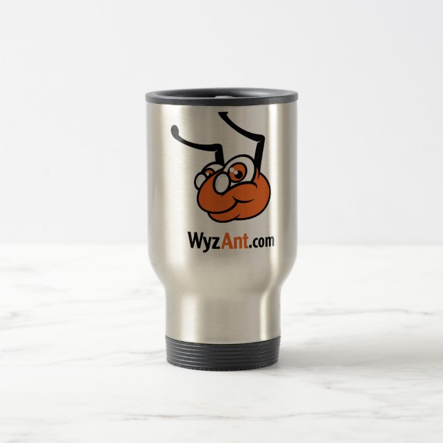 Stainless Steel WyzAnt Travel Mug (Center)