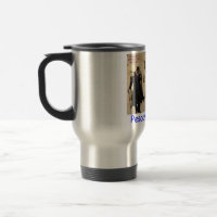 stainless travel mug. Happy Passover. loris/monk
