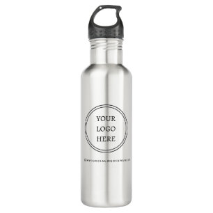 Stainless Your Logo Black and White Promotional 710 Ml Water Bottle