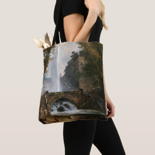 Stair and Fountain in the Park of a Roman Villa Tote Bag