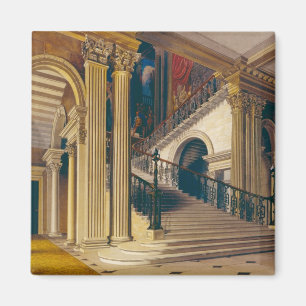 Stair Case, Buckingham House, from 'The History of Magnet