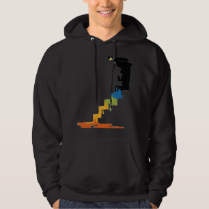 Stair Painter Abstract 024 on Soft Cotton T Hoodie