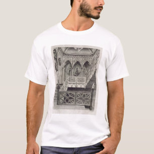 Staircase at Strawberry Hill, engraved by J. Newto T-Shirt